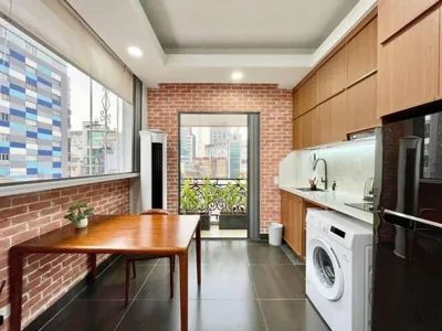 One-Bedroom Apartment with Balcony — Eco Apartment Tan Dinh